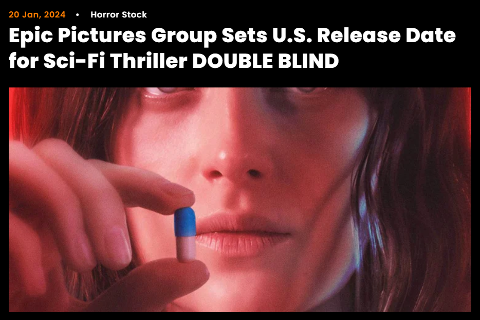 Epic Pictures Group Sets U.S. Release Date for Sci-Fi Thriller DOUBLE BLIND